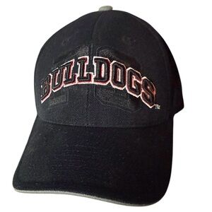 Embroidered Fresno State (CSUF) Bulldogs Hat Black Baseball Cap Velcro closure